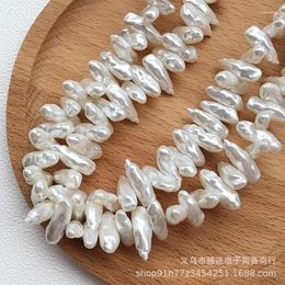 Decorative Figurines 5pcs Imitation Pearl Fritillaria Irregular Shaped Rod Beads For Making Jewellery Diy Handmade Bracelets Accessories