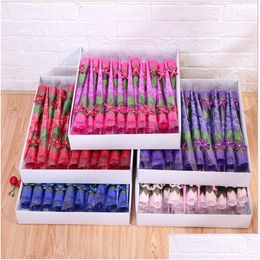Decorative Flowers & Wreaths High Quality Artificial Rose Flower Soap Flowers Wedding Birthday Decor Valentines Mothers Day Gift Drop Dhsb8