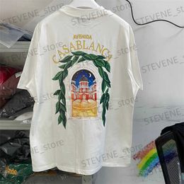 Men's T-Shirts Castle Casablanca T Shirt Men Women Best Quality White Black Oversize T-shirt Top Tees T231215