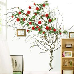 Decorative Flowers Artificial Dried Branch Home Background Decoration Fake Plants Tree Branches Living Room Wedding Festival Decor Supplies