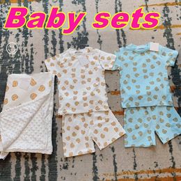 infant T-shirts shorts set Kids little Baby Clothing Sets Girls boys Designer Brand sets Letter Costume Overalls Clothes for Babies Outfit 0-3 years