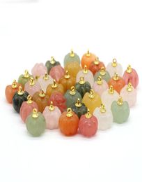 Charms 2022 Pendant Pumpkin Shape Natural Stone Quartz Agate Charm For Diy Necklace Accessories Jewellery Crafts Whole4267078