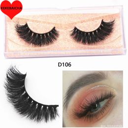 False Eyelashes Mink eyelashes 3D real mink hair fake eyelashes natural thick and longlasting eyelashes fluffy fake eyelashes makeup eyelashes 231214