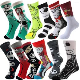 Mens Socks Potdemiel Christmas Halloween Anime Funny Cartoon Novelty Sock Gamers Movie Calcetines