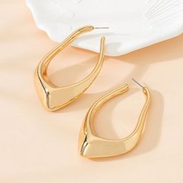 Hoop Earrings Trendy Geometric Irregular For Women Party OL Gift Holiday Fashion Jewelry Ear Accessories DE025