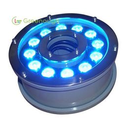 DC24V LED Fountain Light 12x3W Garden Lights RGB Underwater Swimming Pool Lighting Stainless Steel LED In ground Lamp249S