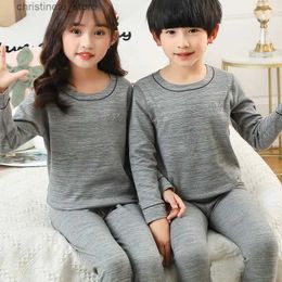 Pyjamas Boys Pyjamas Kids Clothes Girls Children's Thermal Underwear Sets Tops+Pants Long Sleeve Baby Clothing Sets Homewear Nightwear