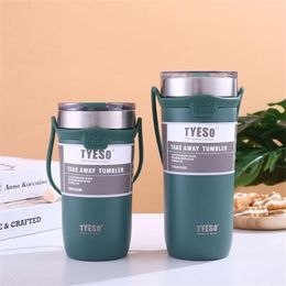 TYESO Thermal Mug Thermos Water Bottle Vacuum Cup Tumbler Drinkware Thermo Bottles for Coffee Tea Cups Termos Tumblers Flasks 2208291T