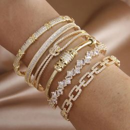 Bangle Design Knot Open Bangles bracelets for Women Fashion Brand Jewellery Delicate 231213