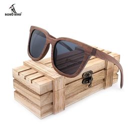 BOBO BIRD Vintage Sunglasses Men Wooden Sun Glasses Polarised Retro Ladies Eyewear UV400 in Wood Gift Box V-AG010305V