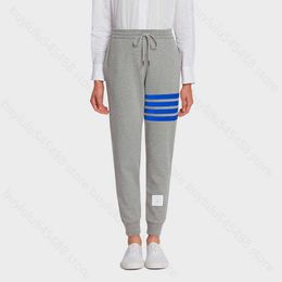 Men's and Women's Trousers Pant Fashion Brand Thombrownsweatpant Plain Cotton Sanitary New Autumn Winter Products Couple Striped Casual Leggings Rdg7