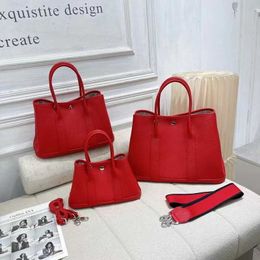 Top original wholesale Hremmss Party Garden tote bags online shop 2023 new cow leather women's handbag bag soft garden messenger With Real Logo