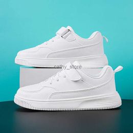 Athletic Outdoor White Boys Sneakers Flats Children Casual Shoes Black Kid Sneakers PU Leather Fashion Comfortable Sports Tennis Shoes for BoysL231212