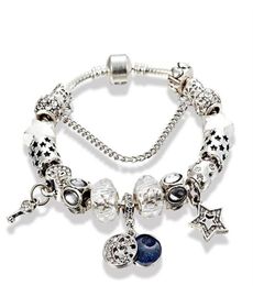 Whole-CHARM bracelet classic DIY stars moon white beaded bracelet for Jewellery with original box high quality birthday 236T212Y3524598