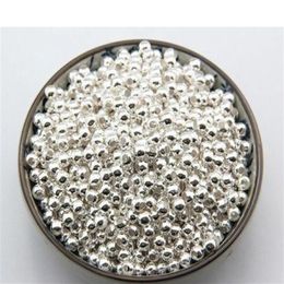 500pcs lot Silver Plated Round Ball Alloy Beads Spacer Beads For Jewellery Making Accessories DIY 3 4 5 6 8mm312q