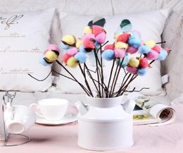 5pcslot 35cm Dry Cotton Branch Natural Eternal Artificial FLower Heads Dried Cotton Bouquet For Home Party Office Desktop Decor262765519