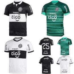 Club Team 23-24 Men Soccer Olimpia Jersey 24 MONTENEGRO 14 FERNANDO 9 BRUERA 3 SILVA 28 ROMERO 15 GAMARRA 29 SALAZAR 7 FERNANDEZ 25 GONZALEZ Football Shirt Kits