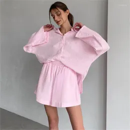 Women's Swimwear Summer Women Beach Dress Swim Wear For 2023 Cotton Linen Leisure Pajamas Long Sleeve Nightgown Worn Outside Home Ladies Set