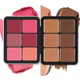 Blush 12 16 Colors Creamy Blush Palette Matte Blush Cream Cover Long Lasting Rouge Cream Blusher Concealer All-in-One Makeup Palette 231214