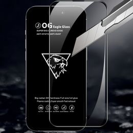 500pcs/lot ESD Wholesale Full Glue Clear Tempered Glass Screen Protector For iPhone XR XS Max 14max 14 PROMAX 13 Edge For X 15 14 12 Mini 11 Pro Max glass Film