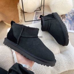 Classic Snow Boots Women Australian Fashion Tazz Tasman Slippers Super Mini Platform Winter Suede Wool Women's Warm