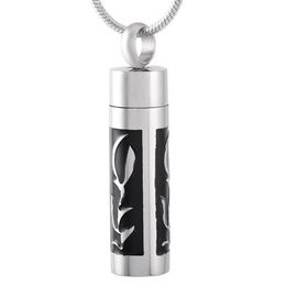 Chains Cylinder Cremation Urn Pendant Stainless Steel Memorial Keepsake Necklace Jewelry For Men Holds Way More Ashes190e