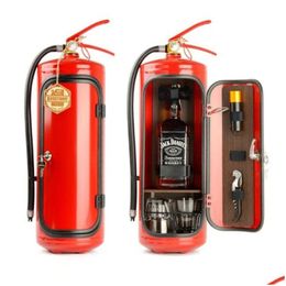 Decorative Objects Figurines Living Room Home Decor Ornament Fire Extinguisher Shape Wine Liquor Storage Cabinet Decoration Crafts Nov Dhwtv