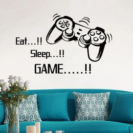 Wall Stickers Eat Sleep Game Boys Bedroom Letter Creative Interesting DIY Kids Home Rooms Decoration Art Pegatinas De Pared