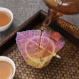 Tea Strainer Stainless Steel Bodhi Leaves Style Partition Tea Mesh Home Kitchen Teaware Supplies 1214