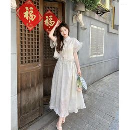 Party Dresses Japanese Streetwearmaxi Es For Women Rsvppap Officials Store Huai Sweet Traditional Chinese Chic Tops Tall Waist Skirts Tw