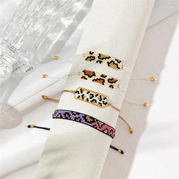 Strand ZHONGVI Miyuki Beaded Bracelet Leopard Pattern Jewellery Women Gift Pulseras Exquisite Handmade Woven Jewellry Wholesale