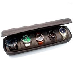 Watch Boxes & Cases 3 5 Slot Box Collector Travel Display Case Organiser Jewellery Storage For Watches Ties Bracelet Necklaces Brooc254v