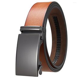 Belts Genuine Leather Belt For Men Christmas Gift Copper Buckle Jeans Cowskin Casual 110 115 120 130cm Male