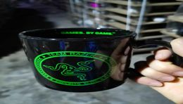 New Razer Deathadder Matte black white coffee cup 12OZ Game player collection edition Ceramic Desktop out door mug4903294