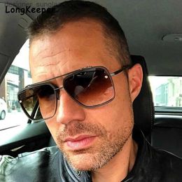 Sunglasses Pilot Sunglasses Luxury Classic Summer Style Gradient lens Men Anti Glare Driving Sun glasses Glasses lunette de soleil hommeL231214