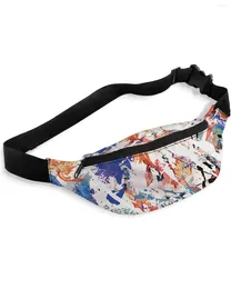 Waist Bags Street Oil Painting Graffiti Art Bag Women Men Belt Large Capacity Pack Unisex Crossbody Chest