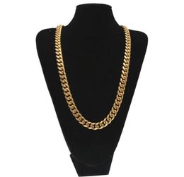 Fashion Design Cuban Chains Necklaces Mens Brand Designer Coarse Necklace Luxury 18k Gold Plated Thick Necklace Jewellery Accessorie8313522