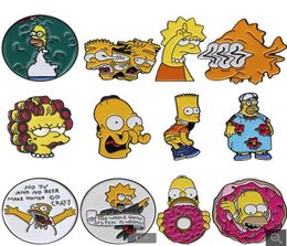 TV Donut Funny Design Brooches Badges Humour Cute Cartoon Enamel Pin Badge for Bag Lapel Backpack for Anime Fans Gifts Jewellery GC785005192