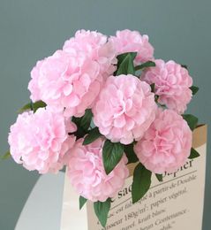 10 Heads Hydrangea Silk Flower Ball Artificial Flowers Birthday Home Wedding Decoration Accessories Fake Flowers Bouquet8828968