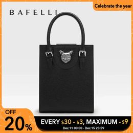 Evening Bags BAFELLI 2023 WOMEN S HANDBAG CAT LUXURY BRAND DESIGNER ORIGINAL STYLE TRENDING SHOULDER CASUAL BAGS MINI TOTE CROSSBODY 231214