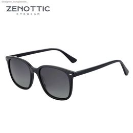 Sunglasses ZENOTTIC 2024 New Square Polarised Sunglasses Acetate Sun Glasses Ladies Classical Shades for Drive Travel A23621L231214