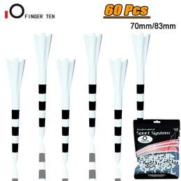 60 Pcs Durable Spin 5 Prongs Plastic Golf Tees 70mm 8m Unbreakable Reduces Friction Drop 231213