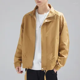 Men's Jackets 2023 Spring And Autumn Jacket Slim Business Coat Casual Solid Colour Top Casaco Masculino For Mens M03