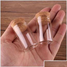 Small Test Tube With Cork Stopper Glass Spice Bottles Container Jars Vials Diy Craft 50pc jllQoG250Z