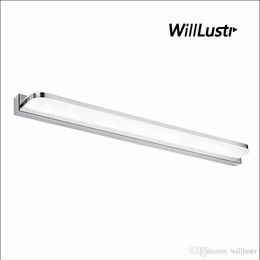 Stainless Steel Wall Lamp LED Mirror Light el Restaurant Bathroom Cloakroom Dressing Room Minimalist Acrylic Vanity Lighting310d