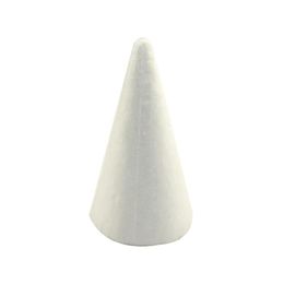 CCINEE 18PCS Lot 24cm Natural White Styrofoam Cone Style for Christmas Tree DIY Crafts1858