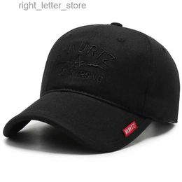 Ball Caps 2021 Spring and Autumn Baseball Cap for Men's Red Label Embroidered Peak Cap Snapback hat men YQ231214