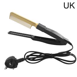 Hair Straighteners Dry Wet Straightening Comb Portable Ceramic Fast Heating Straightener Brush Styling Tool Wet And Dry Hair Straight Styler 231213