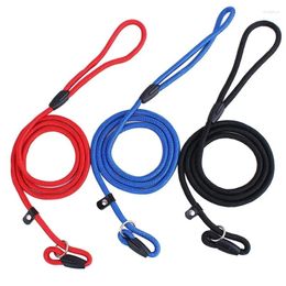 Dog Collars 130cm Pet Dogs Nylon Rope Training P Leash Slip Lead Strap Adjustable Traction Collar For Small Puppy S M L