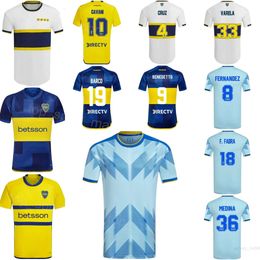 Club Team 23-24 Men Soccer Boca Juniors Jerseys 16 MERENTIEL 4 FIGAL 36 MEDINA BENEDETTO FERNANDEZ VALDEZ ADVINCULA VARELA FABRA VILLA WEIGANDT Football Shirt Kits